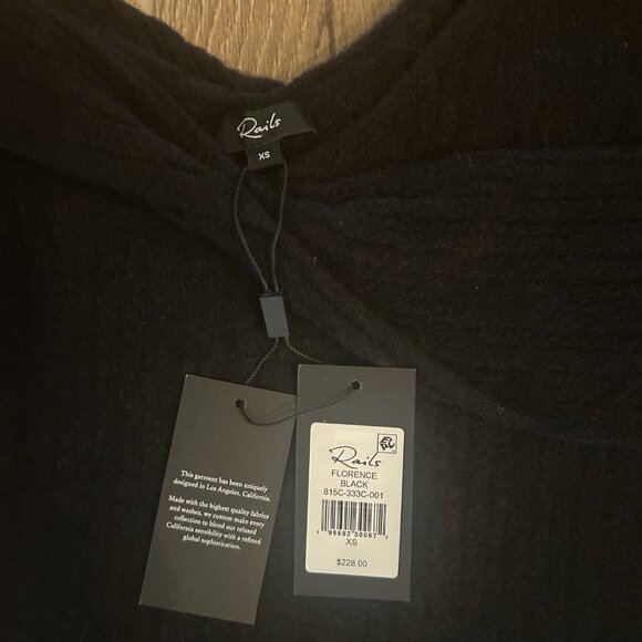 Rails Womens Black Off the Shoulder Florence Sweater Size XS NWT! - Picture 3 of 6